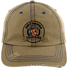 Load image into Gallery viewer, Dirt Dawgs Distressed Unstructured Trucker Cap