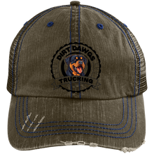 Load image into Gallery viewer, Dirt Dawgs Distressed Unstructured Trucker Cap