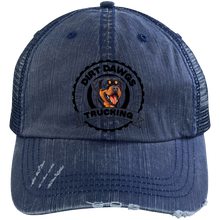 Load image into Gallery viewer, Dirt Dawgs Distressed Unstructured Trucker Cap