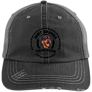 Dirt Dawgs Distressed Unstructured Trucker Cap