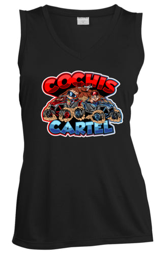 Cochis Cartel Ladies' Sleeveless V-Neck Performance Tee