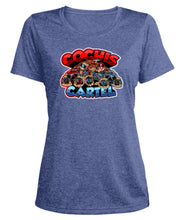 Load image into Gallery viewer, Cochis Cartel Ladies&#39; Heather Scoop Neck Performance Tee