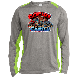 Cochis Cartel Long Sleeve Heather Colorblock Performance Tee