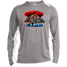 Load image into Gallery viewer, Cochis Cartel Long Sleeve Heather Colorblock Performance Tee