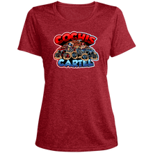 Load image into Gallery viewer, Cochis Cartel Ladies&#39; Heather Scoop Neck Performance Tee