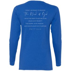 Sheridan.church Ladies' Cotton LS T-Shirt