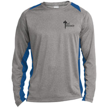 Load image into Gallery viewer, TTSB Long Sleeve Heather Colorblock Performance Tee