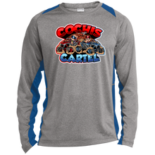 Load image into Gallery viewer, Cochis Cartel Long Sleeve Heather Colorblock Performance Tee