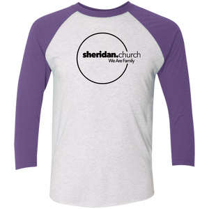 Sheridan.Church Tri-Blend 3/4 Sleeve T-Shirt