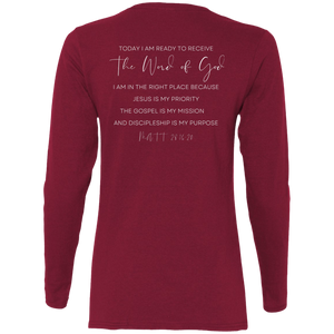 Sheridan.church Ladies' Cotton LS T-Shirt