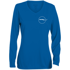 Sheridan.Church Ladies' Moisture-Wicking Long Sleeve V-Neck Tee