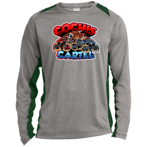 Cochis Cartel Long Sleeve Heather Colorblock Performance Tee