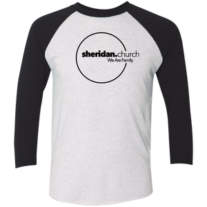 Sheridan.Church Tri-Blend 3/4 Sleeve T-Shirt