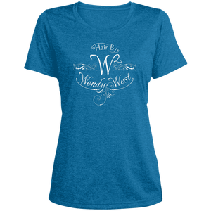 Hair By W2 Ladies' Heather Scoop Neck Performance Tee