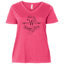 Load image into Gallery viewer, Hair By W2 Ladies&#39; Curvy V-Neck T-Shirt