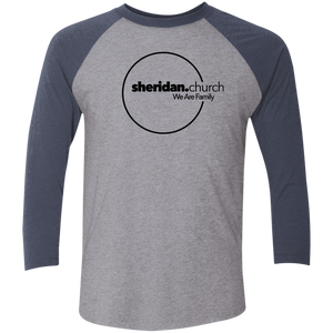 Sheridan.Church Tri-Blend 3/4 Sleeve T-Shirt