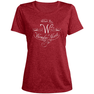 Hair By W2 Ladies' Heather Scoop Neck Performance Tee