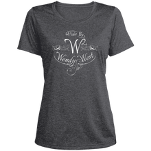 Load image into Gallery viewer, Hair By W2 Ladies&#39; Heather Scoop Neck Performance Tee