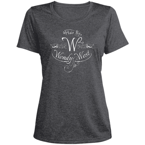 Hair By W2 Ladies' Heather Scoop Neck Performance Tee