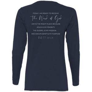 Sheridan.church Ladies' Cotton LS T-Shirt
