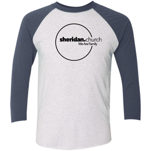 Sheridan.Church Tri-Blend 3/4 Sleeve T-Shirt