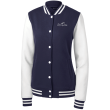 Load image into Gallery viewer, DzynWorx Women&#39;s Fleece Letterman Jacket