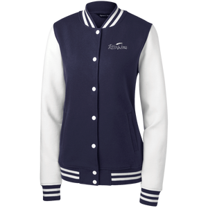 DzynWorx Women's Fleece Letterman Jacket