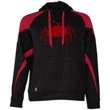 Load image into Gallery viewer, Luke 10:19 Athletic Colorblock Fleece Hoodie