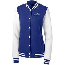 Load image into Gallery viewer, DzynWorx Women&#39;s Fleece Letterman Jacket