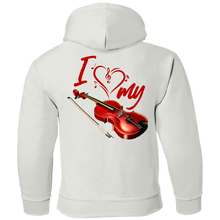 Load image into Gallery viewer, I Love My Violin Youth Pullover Hoodie