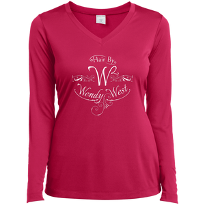 Hair By W2 Ladies’ Long Sleeve Performance V-Neck Tee