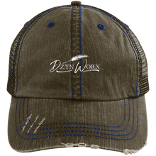 Load image into Gallery viewer, DzynWorx Distressed Unstructured Trucker Cap