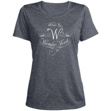 Load image into Gallery viewer, Hair By W2 Ladies&#39; Heather Scoop Neck Performance Tee