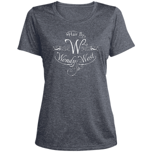 Hair By W2 Ladies' Heather Scoop Neck Performance Tee