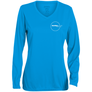 Sheridan.Church Ladies' Moisture-Wicking Long Sleeve V-Neck Tee