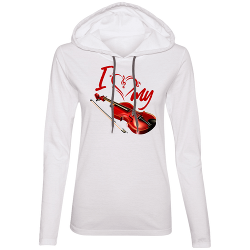 I Love My Violin Ladies' T-Shirt Hoodie