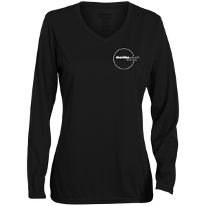 Sheridan.Church Ladies' Moisture-Wicking Long Sleeve V-Neck Tee