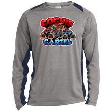 Load image into Gallery viewer, Cochis Cartel Long Sleeve Heather Colorblock Performance Tee