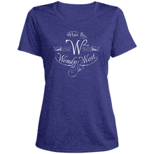 Load image into Gallery viewer, Hair By W2 Ladies&#39; Heather Scoop Neck Performance Tee