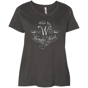 Hair By W2 Ladies' Curvy T-Shirt