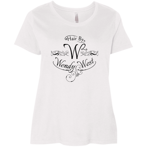 Hair By W2 Ladies' Curvy T-Shirt