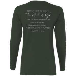Sheridan.church Ladies' Cotton LS T-Shirt