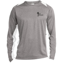 Load image into Gallery viewer, TTSB Long Sleeve Heather Colorblock Performance Tee