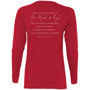 Sheridan.church Ladies' Cotton LS T-Shirt
