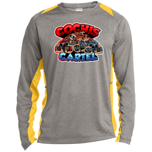 Cochis Cartel Long Sleeve Heather Colorblock Performance Tee