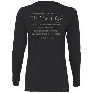 Sheridan.church Ladies' Cotton LS T-Shirt