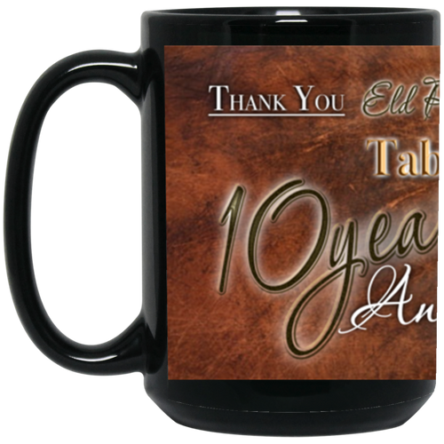Frazier 15 oz. Black Mug