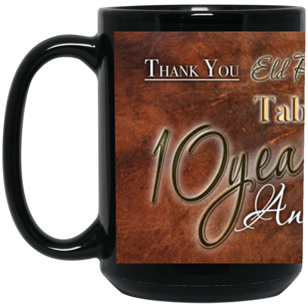 Frazier 15 oz. Black Mug