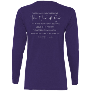 Sheridan.church Ladies' Cotton LS T-Shirt