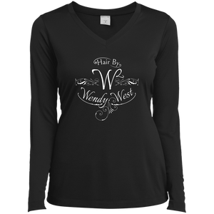 Hair By W2 Ladies’ Long Sleeve Performance V-Neck Tee